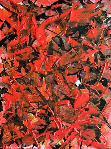 Red Fluor by Juan José Garay, Painting for Sale on Singulart