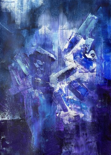 Blue Symphony Dance of Tranquility von Juan José Garay, Malerei kaufen auf Singulart