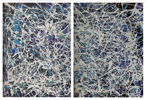 Double Zero - Diptych by Juan José Garay, 회화 for Sale on Singulart