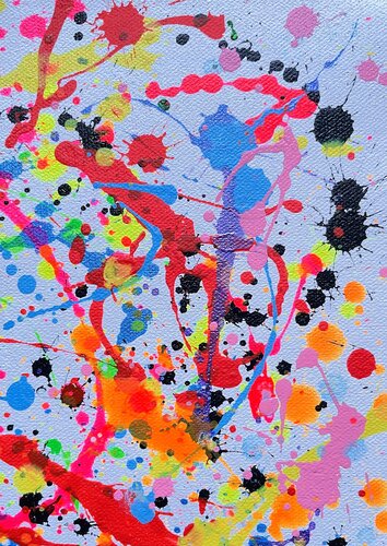 アート　絵画 2023年7月製作＊】風神雷神（F3号） 風神雷神 現代アート