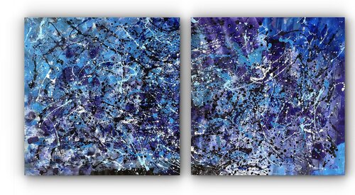 Cascades of Eternal Blue von Juan José Garay, Malerei kaufen auf Singulart