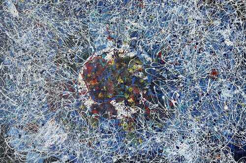 Crazy Life In Blue Tones von Juan José Garay, Malerei kaufen auf Singulart