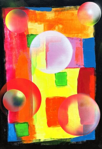 Almas en universo de colores van Juan José Garay, Schilderij te koop op Singulart