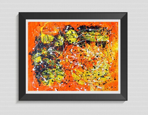Abstract Orange paper von Juan José Garay, Malerei kaufen auf Singulart