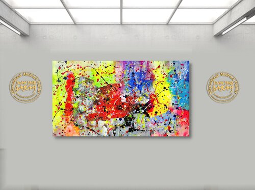 Abstract Color Love 02 van Juan José Garay, Schilderij te koop op Singulart