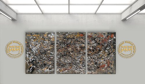 Desert Dream Landscape - Triptych di Juan José Garay, Pittura in vendita su Singulart