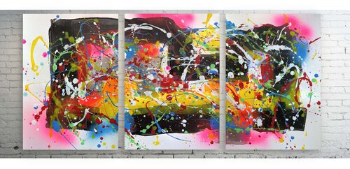 Triptych A01 30x40 by Juan José Garay, Painting for Sale on Singulart