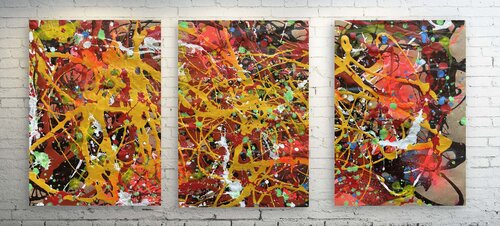 Triptych PB01 par Juan José Garay, Peinture en vente sur Singulart