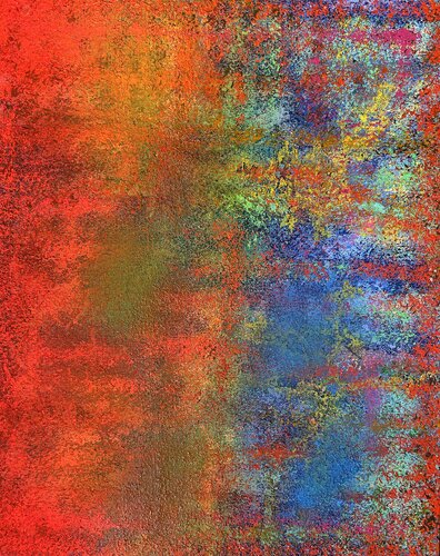 Abstract Orange and blue par Juan José Garay, Peinture en vente sur Singulart