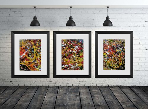 Triptych A403 by Juan José Garay, Painting for Sale on Singulart