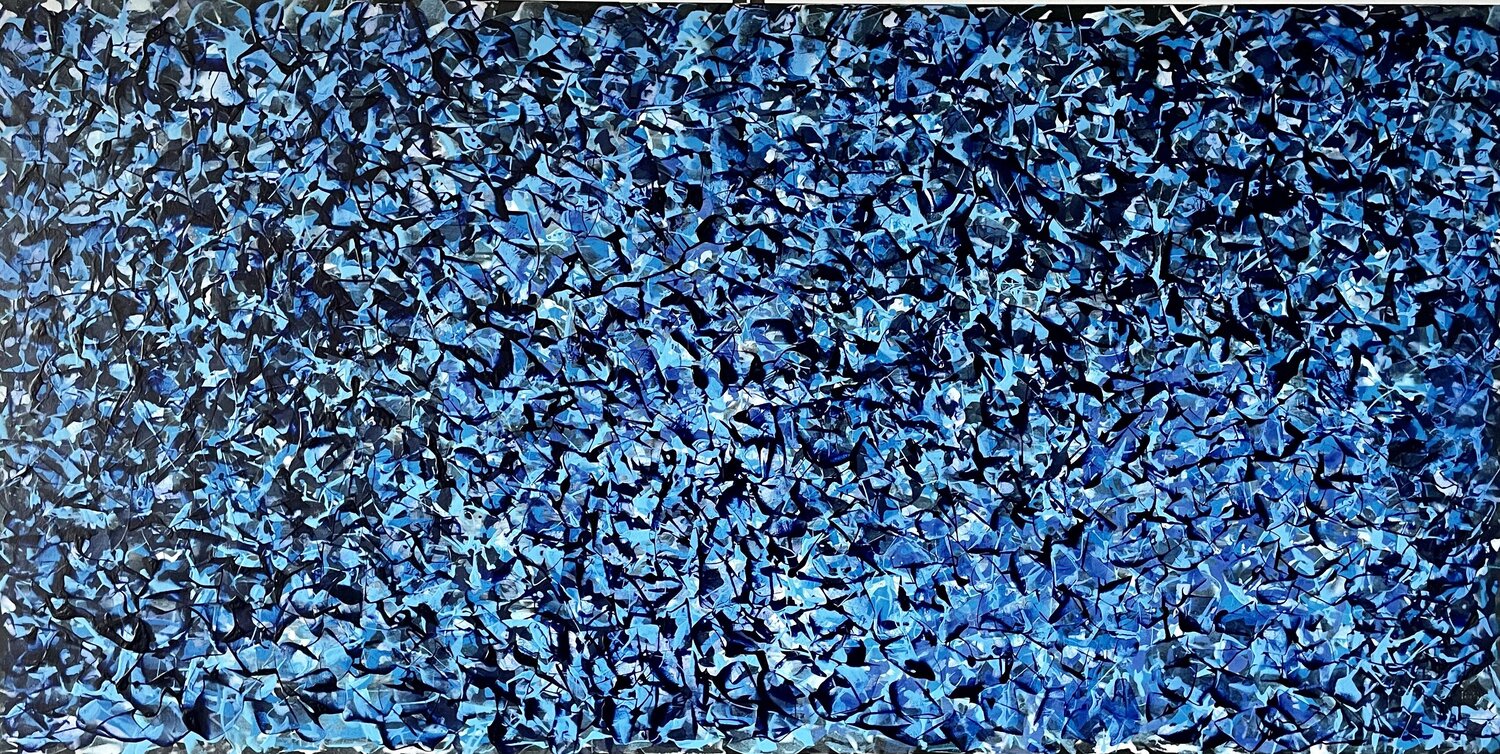 Ultramarine Blue Abstract Juan José Garay
