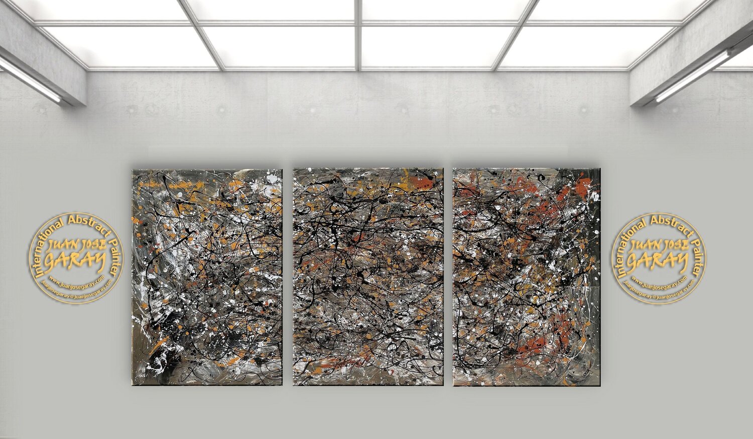 Desert Dream Landscape - Triptych Juan José Garay