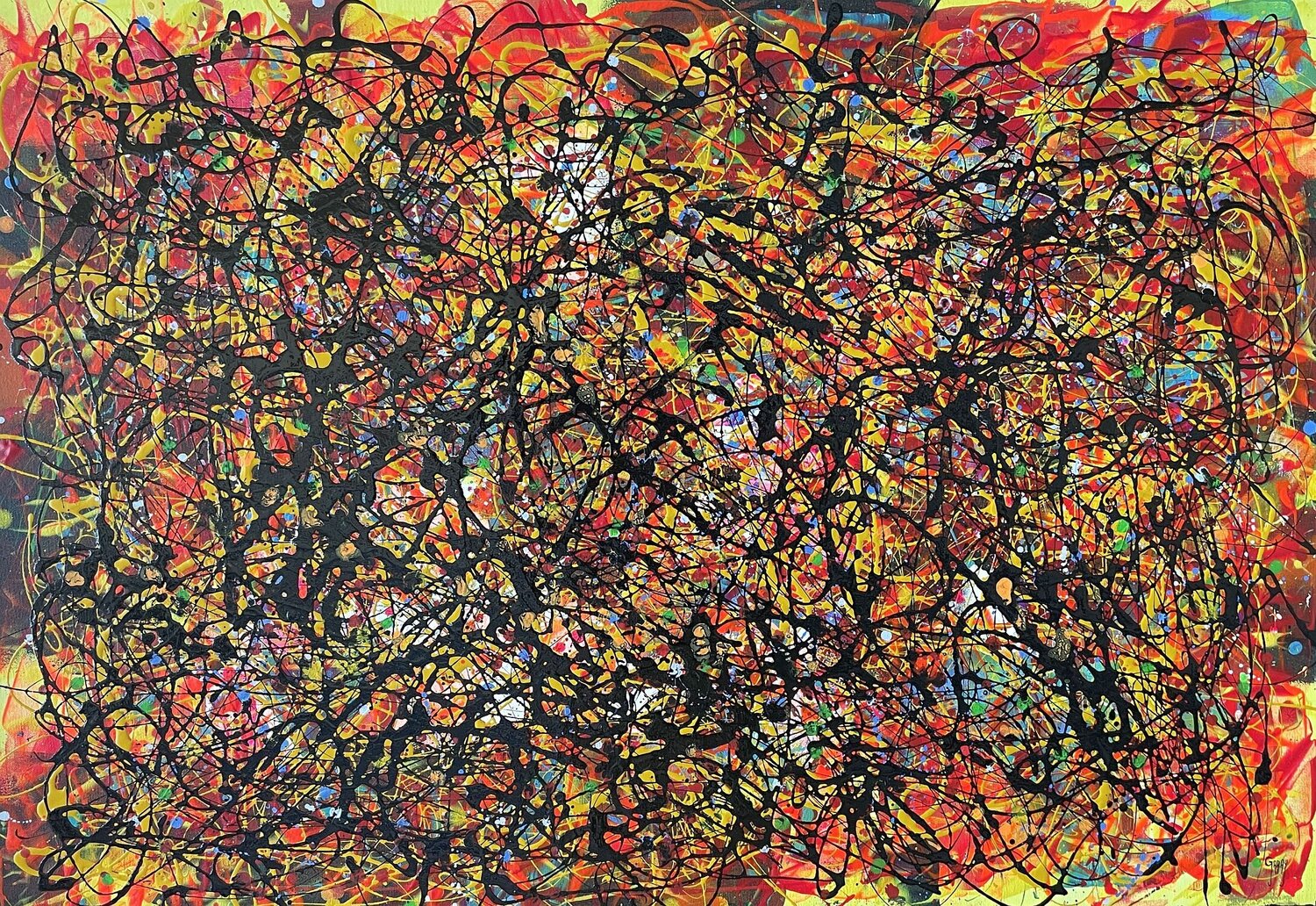 Red Darkness of Passion Juan José Garay Originalgemälde zu verkaufen