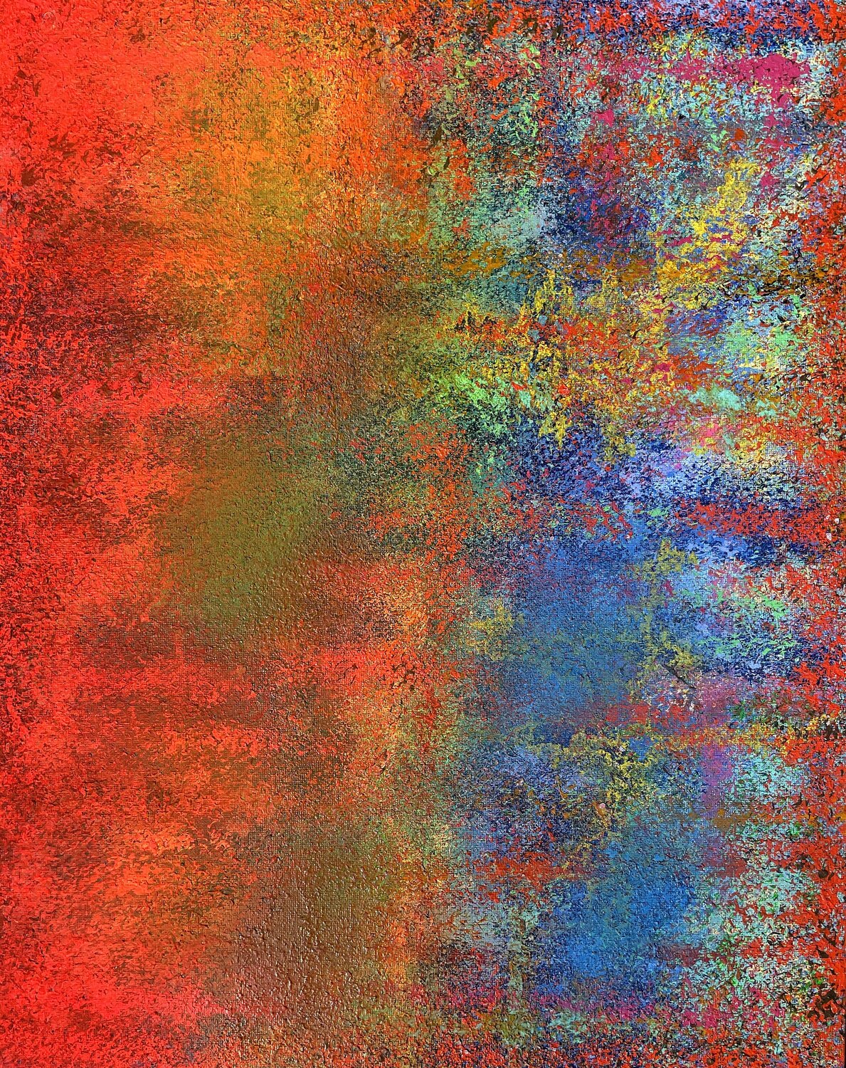 Abstract Orange and blue Juan José Garay
