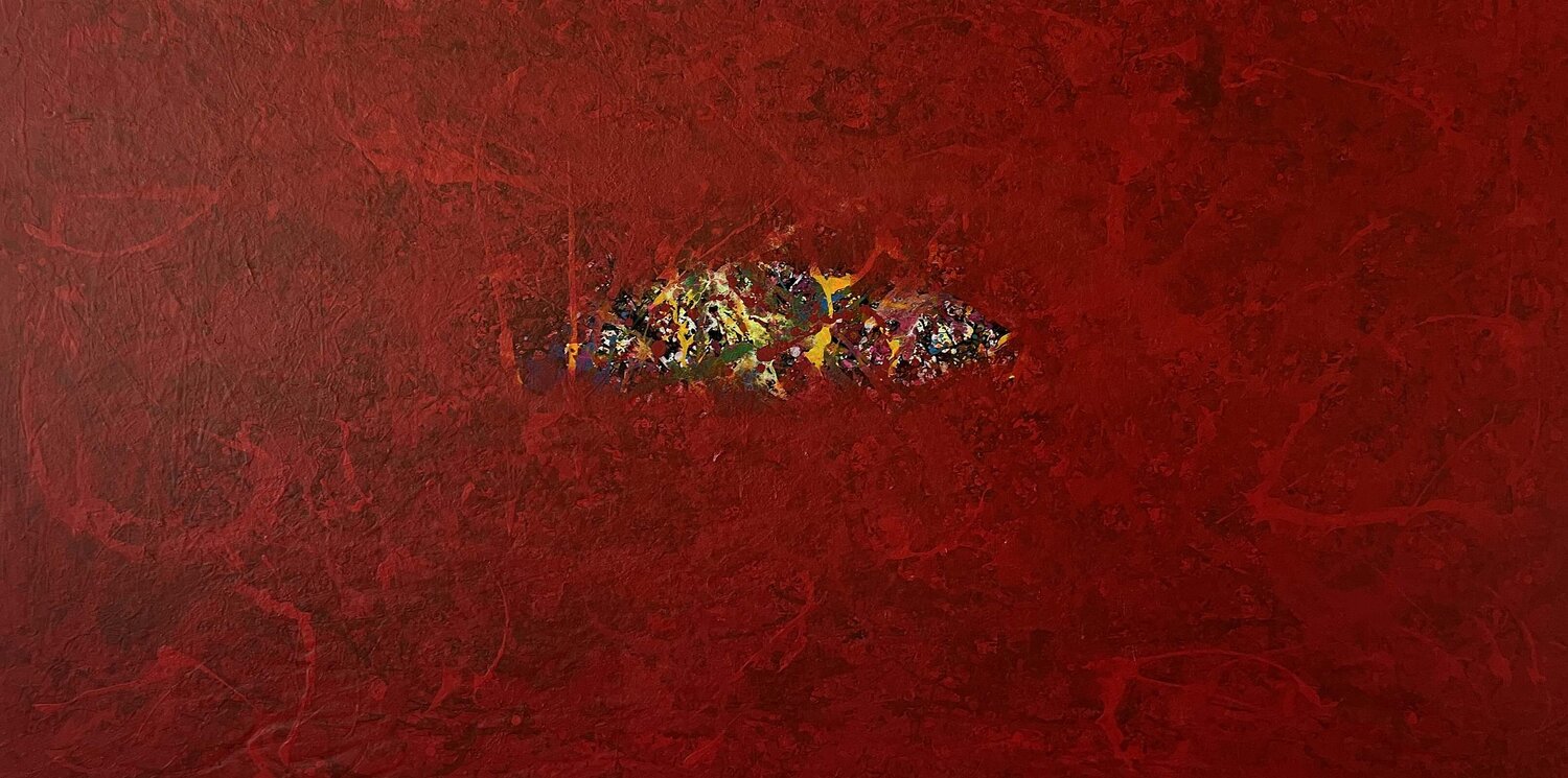 Red Keeps Its Secrets Juan José Garay Dipinto originale in vendita