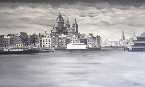 BASÍLICA DE SAN NICOLÁS (Amsterdam) di Edmundo Sanz-Gadea, Pittura in vendita su Singulart