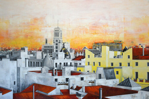 DESDE EL HOTEL OSCAR (Madrid) di Edmundo Sanz-Gadea, Pittura in vendita su Singulart