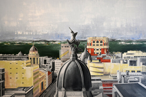 DESDE GRAN VIA, 30 (Madrid) di Edmundo Sanz-Gadea, Pittura in vendita su Singulart