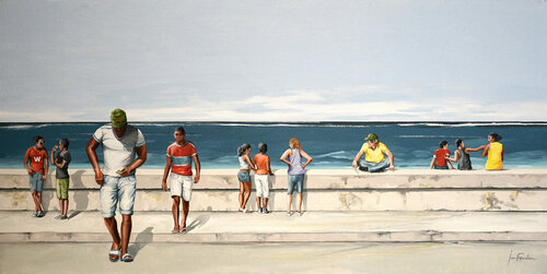 TARDE EN EL MALECÓN I (La Habana) di Edmundo Sanz-Gadea, Pittura in vendita su Singulart