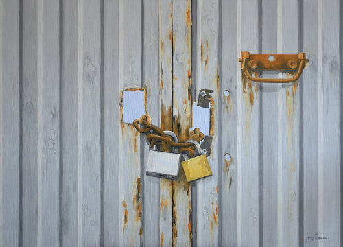 CONFINAMIENTO II di Edmundo Sanz-Gadea, Pittura in vendita su Singulart