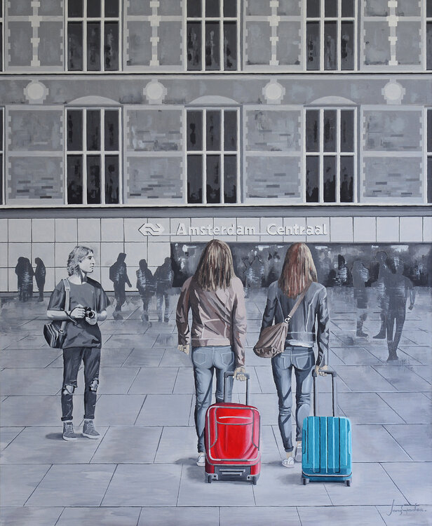 TURISTAS EN AMSTERDAM (Amsterdam) Edmundo Sanz-Gadea