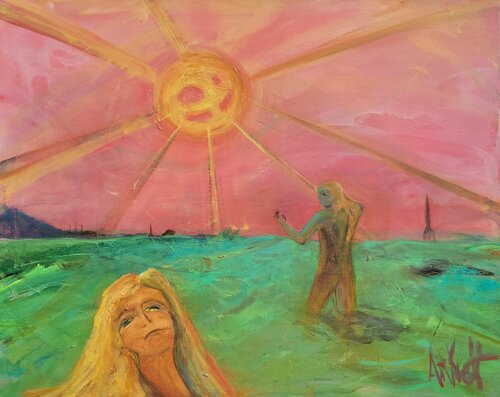 "And the Sun Shinned Down It's Wrath" von Art Van Kraft, Malerei kaufen auf Singulart