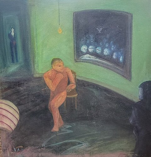 "ICE is in the Forecast" van Art Van Kraft, Schilderij te koop op Singulart