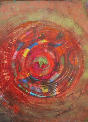POW WOW par Graziella Bertero, Œuvre sur papier en vente sur Singulart