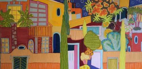 The Dworsky House van Jeff Ferst, Schilderij te koop op Singulart