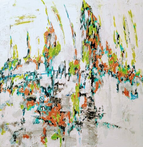 Aurores boréales von Sophie Delavague, Malerei kaufen auf Singulart