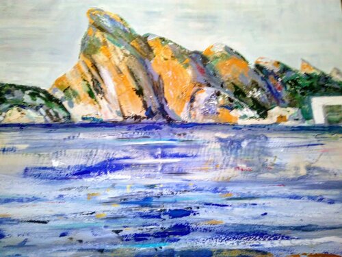 Les chantiers navals par Sophie Delavague, Peinture en vente sur Singulart