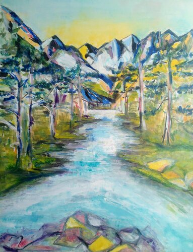 La rivière van Sophie Delavague, Schilderij te koop op Singulart