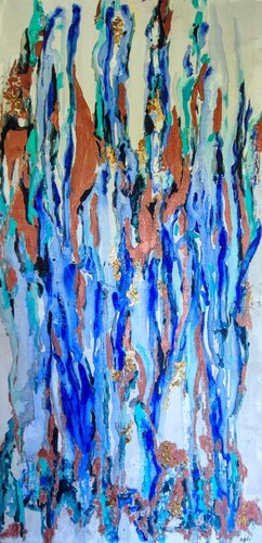 Larmes bleues van Sophie Delavague, Schilderij te koop op Singulart
