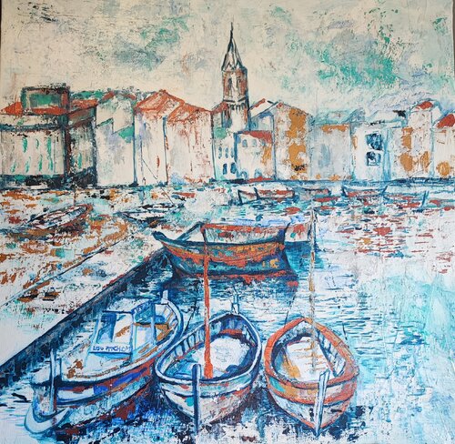 Les pointus van Sophie Delavague, Schilderij te koop op Singulart