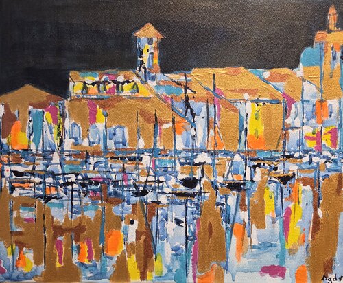 Les illuminations,  la Ciotat di Sophie Delavague, Pittura in vendita su Singulart