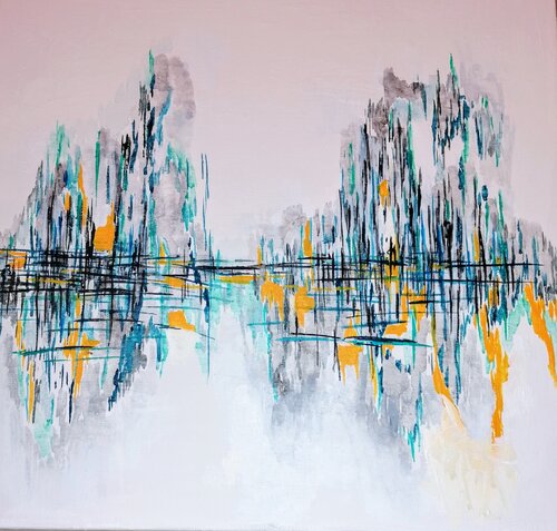 Pagode par Sophie Delavague, Peinture en vente sur Singulart