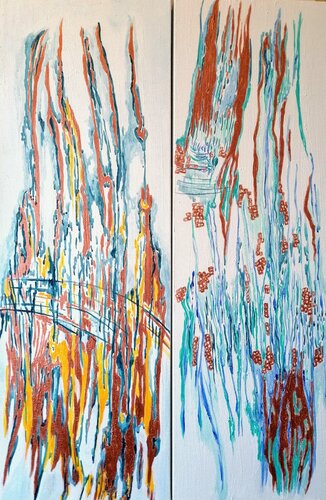 Diffraction van Sophie Delavague, Schilderij te koop op Singulart