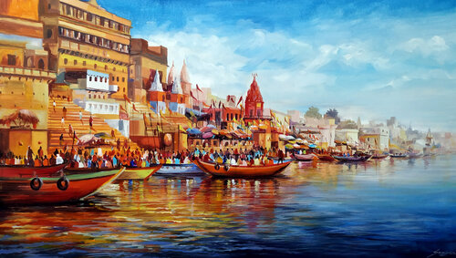Morning Varanasi Ghats Samiran Sarkar