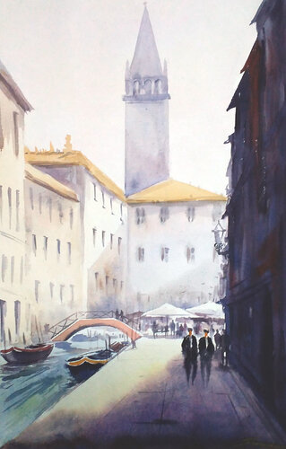 Morning Venice von Samiran Sarkar, Malerei kaufen auf Singulart