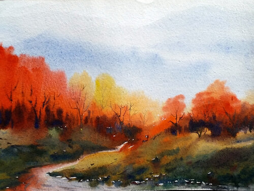 Misty Himalaya at Autumn by Samiran Sarkar, 종이 for Sale on Singulart