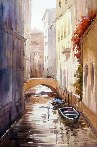 Beauty of Venice Canal II by Samiran Sarkar, 종이 for Sale on Singulart