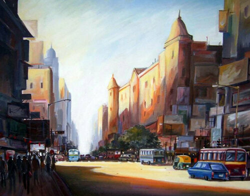 Morning City Light Samiran Sarkar