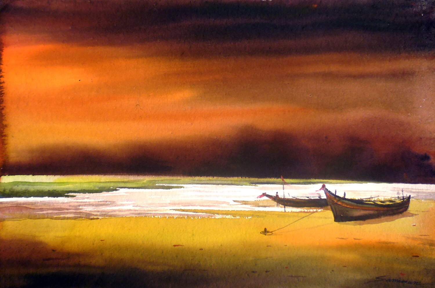 Evening Rural Storm Samiran Sarkar