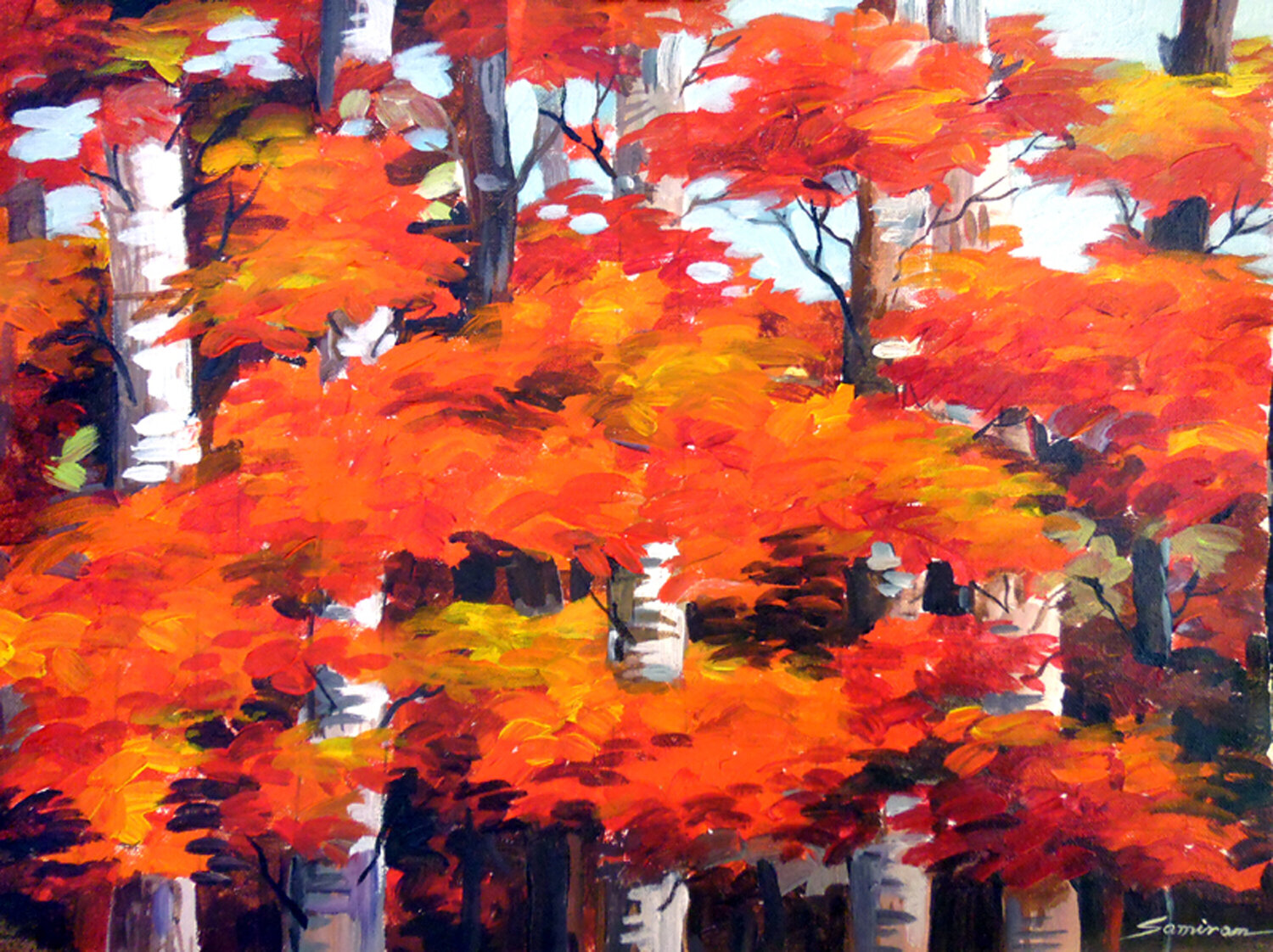 Beauty of Autumn Forest Samiran Sarkar Opera su carta in vendita