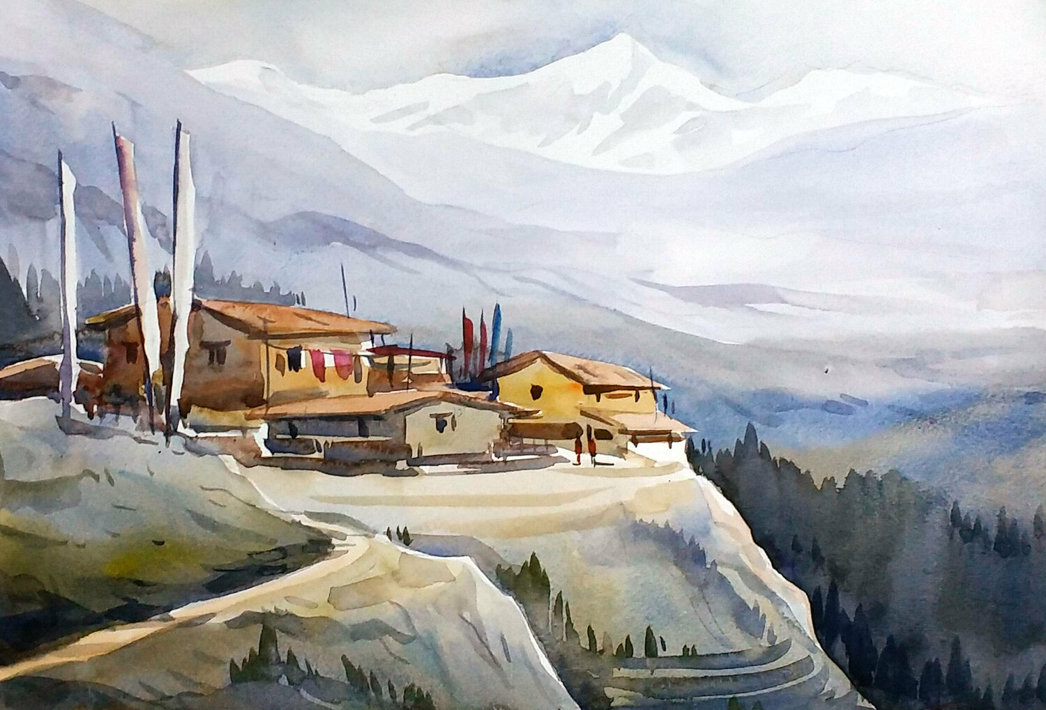 Himalaya Mountain Village Samiran Sarkar