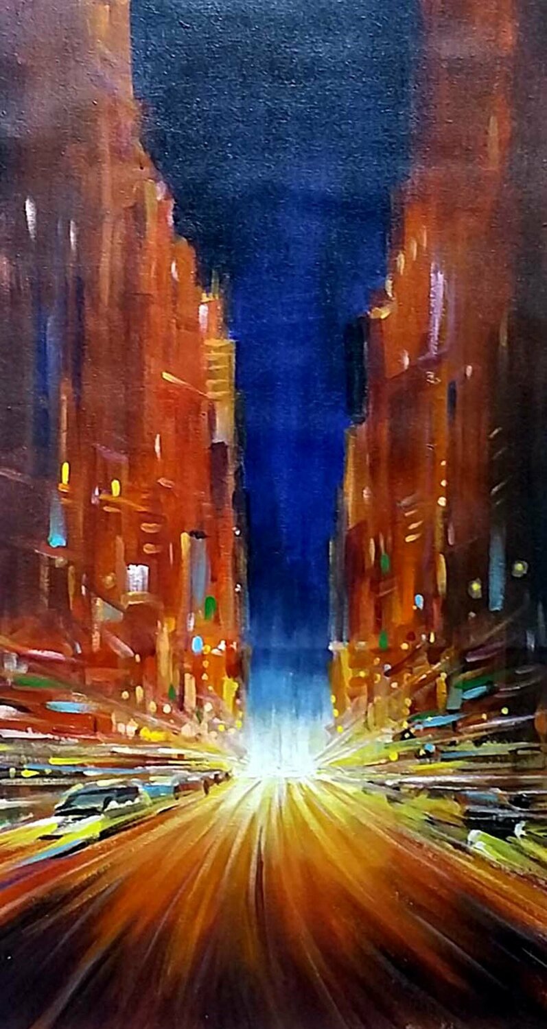 City Street at Night Samiran Sarkar