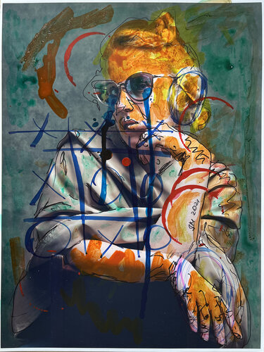 34qi \ Somebody that I used to know - {$M} van Leni Smoragdova, Tekening te koop op Singulart