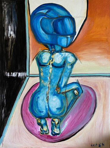 3o;shm / Lemon Popsicle - {$M} van Leni Smoragdova, Schilderij te koop op Singulart