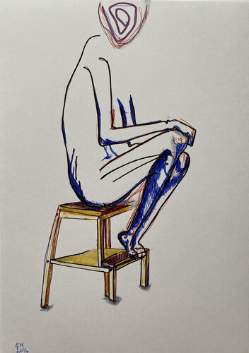 a13a / Collected Poems - {$M} van Leni Smoragdova, Tekening te koop op Singulart
