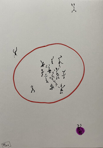 0001 / Collected Poems - {$M} van Leni Smoragdova, Tekening te koop op Singulart